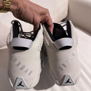 Jordan Men's White and Black Sneakers